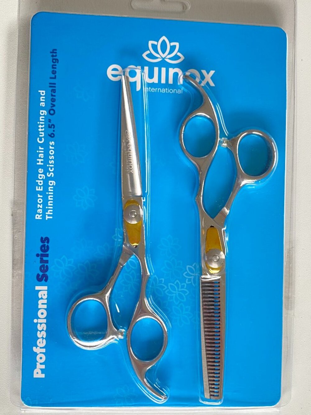 Equinox Professional Hair Cutting & Thinning Scissors Shears Set 6.5" NEW